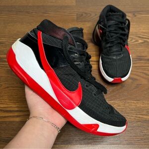 Nike KD 13 "Bred" basketball shoes in a black and university red size Men’s 10.5